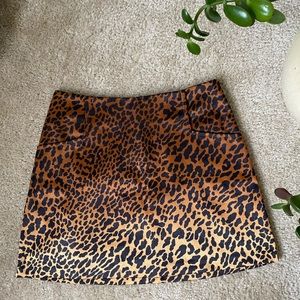 Leopard Print Skirt